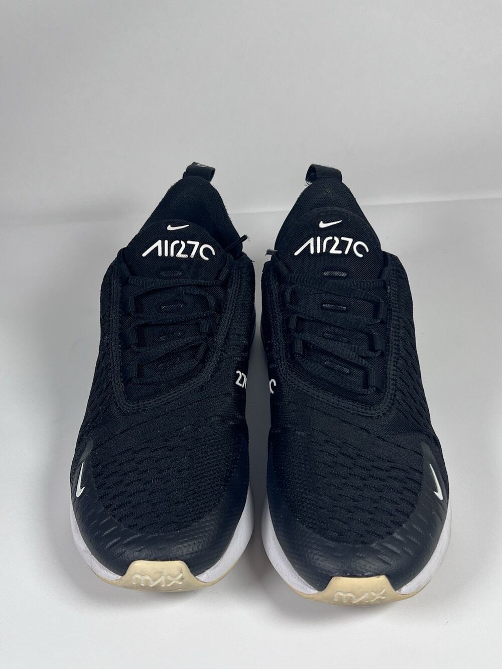 Nike Air Max 270 Black White Womens Size 7.5 Running Shoes AH6789-001